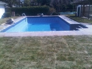 Different angle of in ground pool by Splashworks Pool & Spa